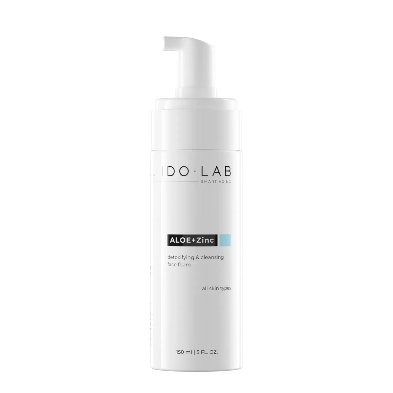 

Детоксицирующая и очищающая очищающая пенка для лица Ido Lab Aloe+Zn, 150 мл