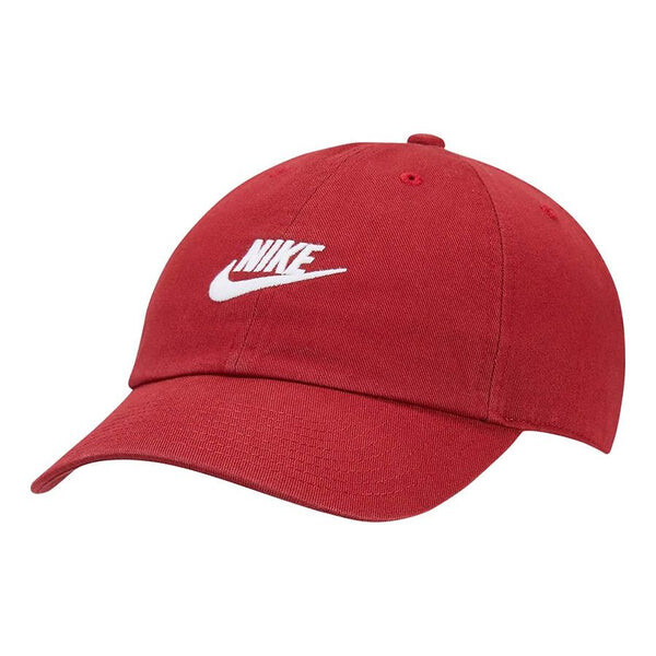 

Кепка Nike Sportswear Heritage86 Futura Washed Cap 'Pomegranate White', цвет pomegranate/white