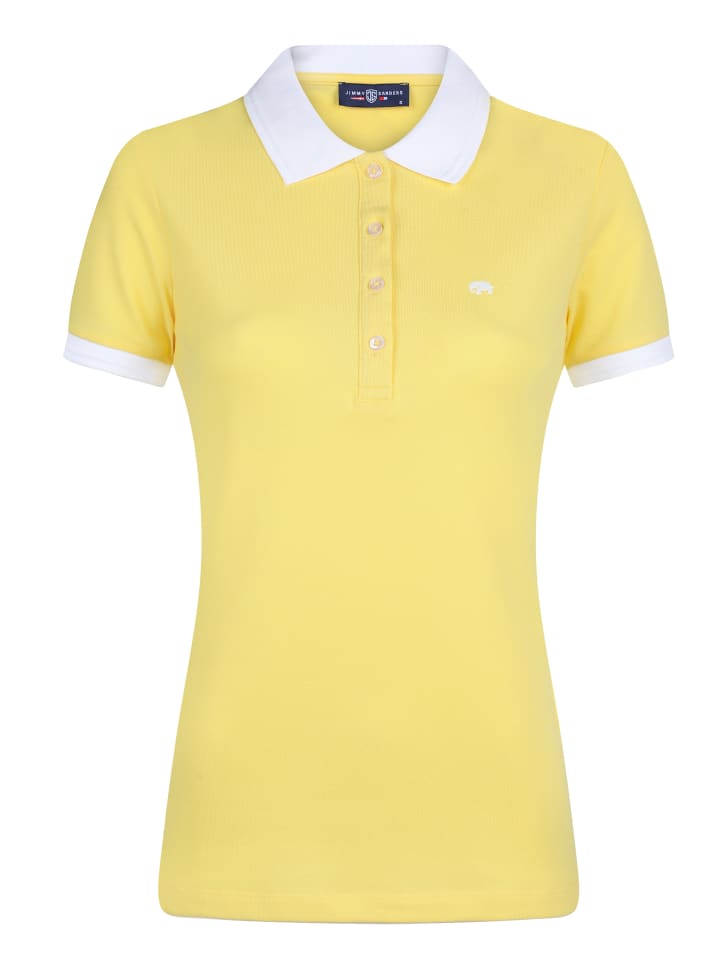 

Рубашка-поло с короткими рукавами желтого цвета JIMMY SANDERS