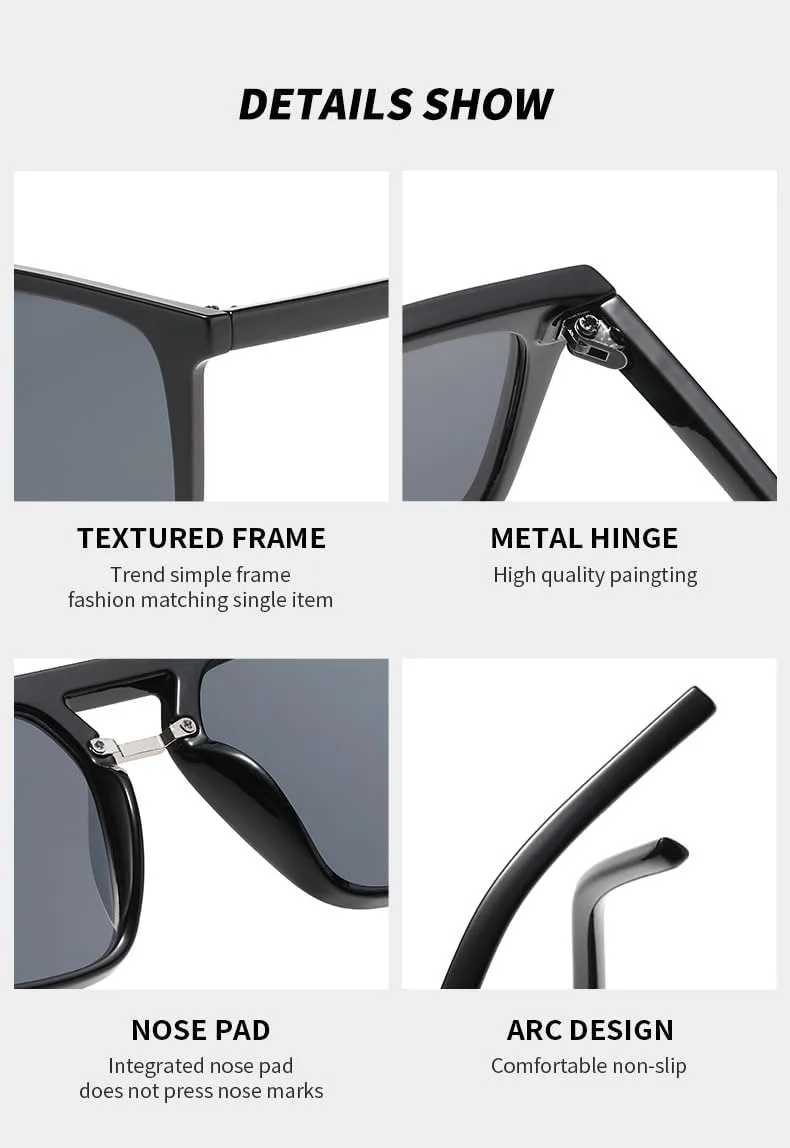 

Солнцезащитные очки Double Beam для мужчин и женщин, европейский и американский стиль, поляризованные, унисекс, с защитой от УФ-излучения UV400 GJKTFNJIF, 5