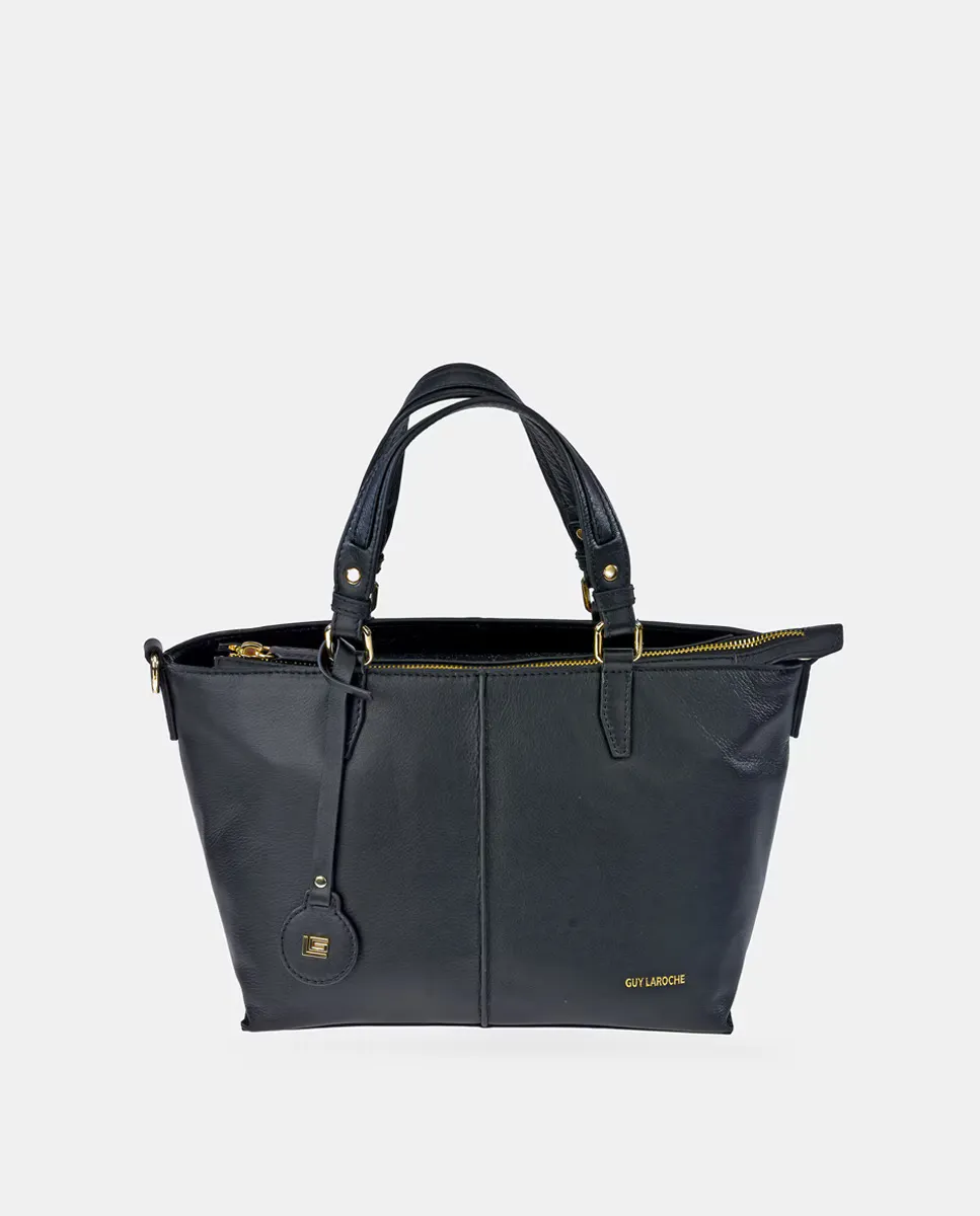 

Сумка-шоппер Guy Laroche из черной кожи, Черный, Сумка-шоппер Guy Laroche из черной кожи