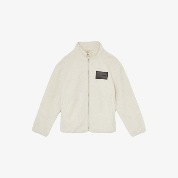 

Куртка Reiss x McLaren Snoop флисовая с вышивкой, белый