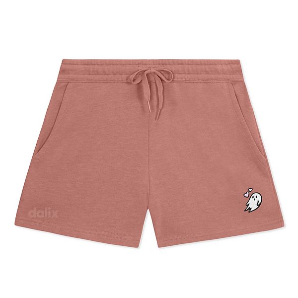 

Женские шорты midweight washed fleece heartly ghost Dalix, Dusty Rose