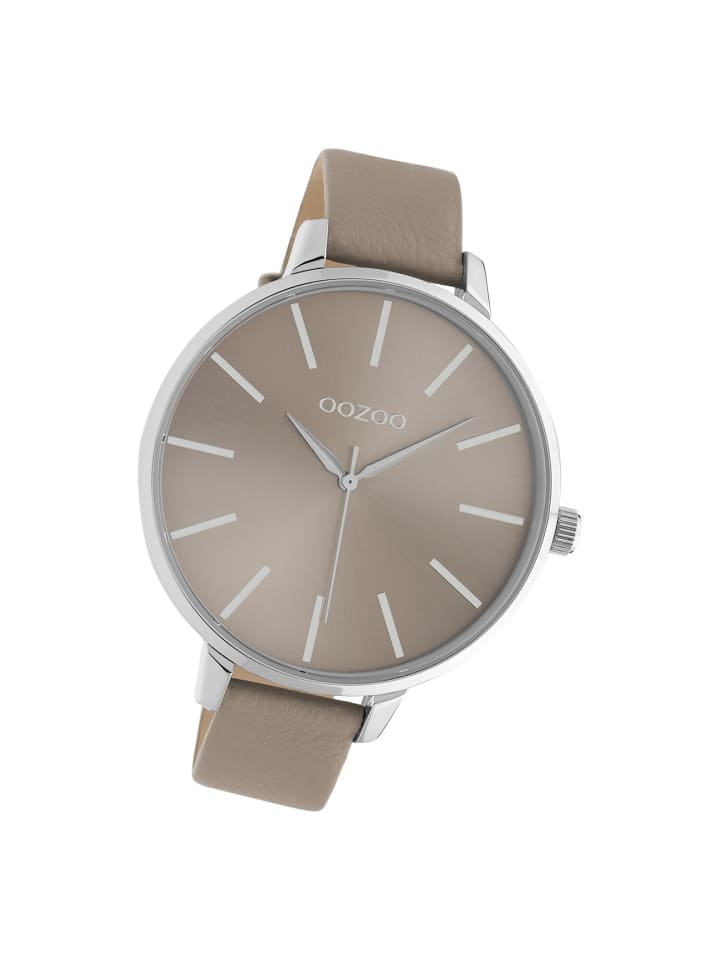 

Аналоговые наручные часы Oozoo Timepieces, коричневые, очень большие (примерно 48 мм)