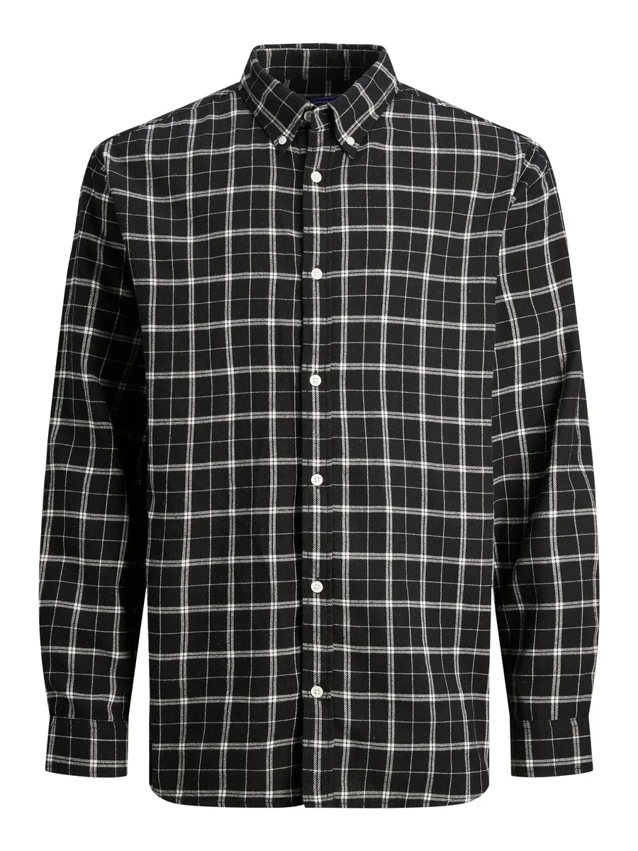 

Рубашка с длинными рукавами Jack & Jones "JORCOZY FLANNEL CHECK SHIRT LS CH", черный