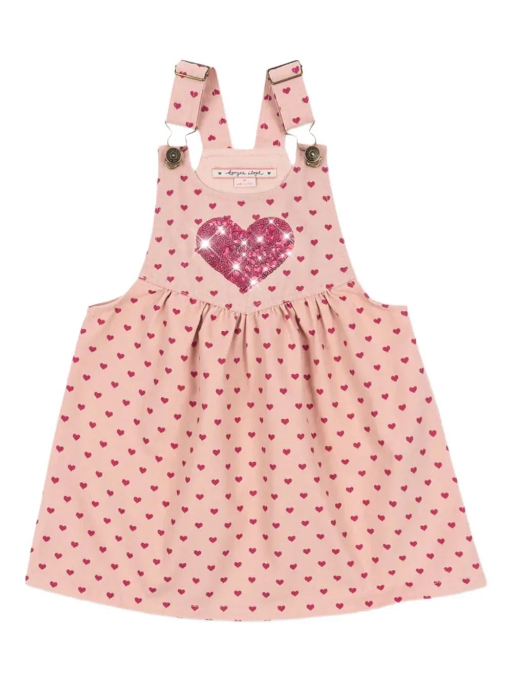 

Платье Nola Spencer с пайетками в виде сердца Konges Sløjd, розовый