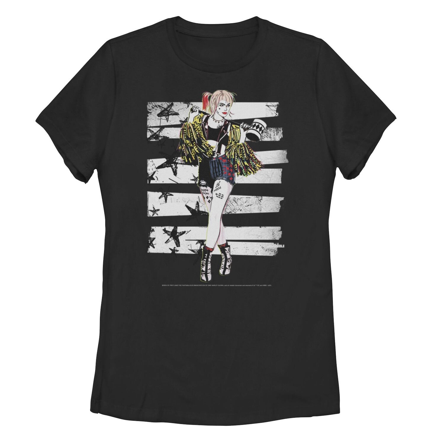 

Футболка Harley Quinn для юниоров: Хищные птицы Harley Bars Licensed Character