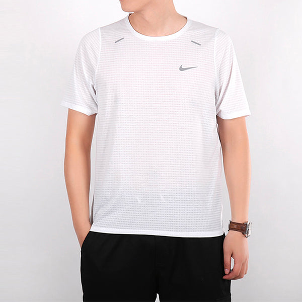 Футболка logo pattern training sports short sleeve white Nike, белый — фото 2