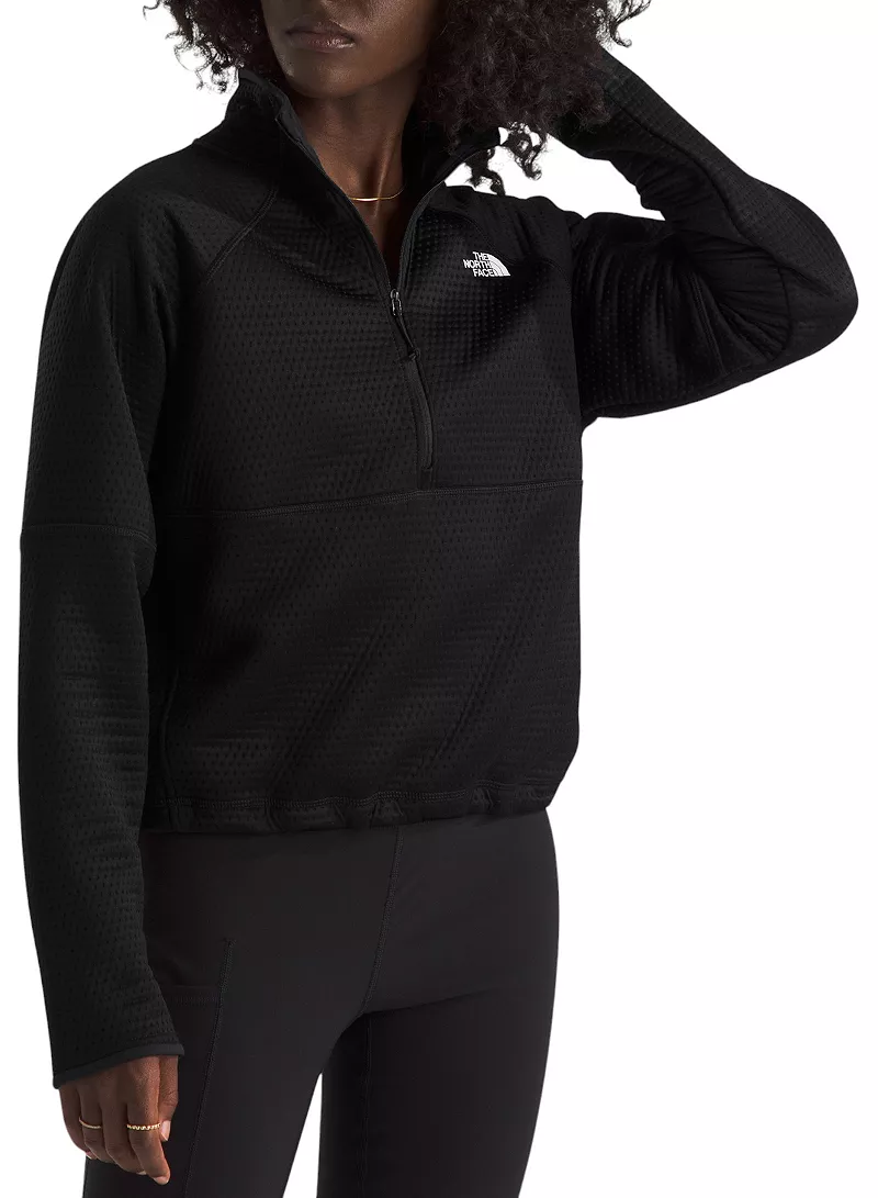 

Женский флисовый пуловер с молнией 1/4 The North Face Dotknit Thermal, цвет TNF Black