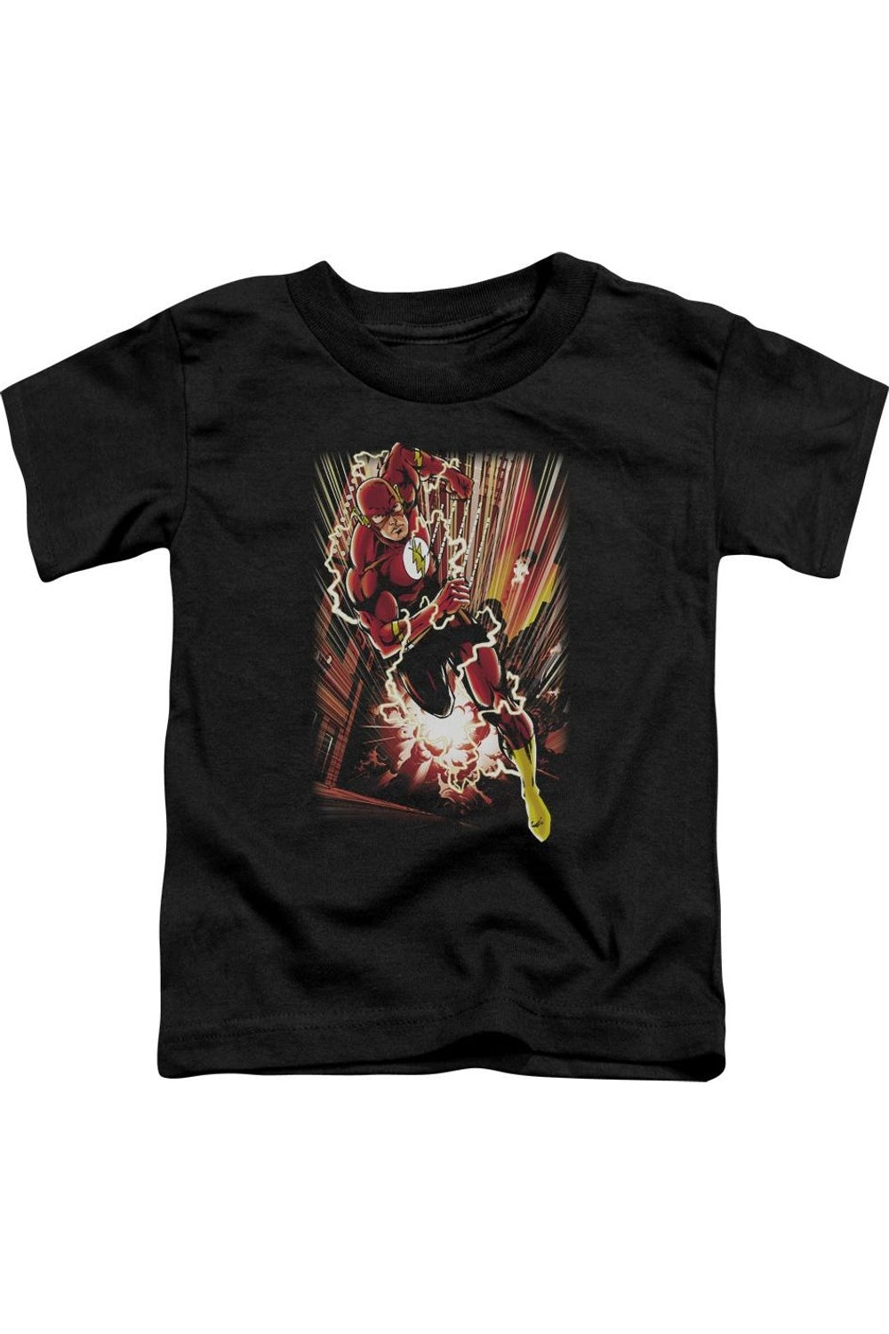 

Футболка для малышей Justice League of America с коротким рукавом "Уличная скорость" Gildan, черный