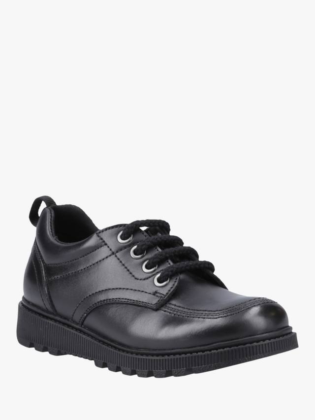Детские школьные туфли Keeley Senior Leather Hush Puppies, Black — фото 2