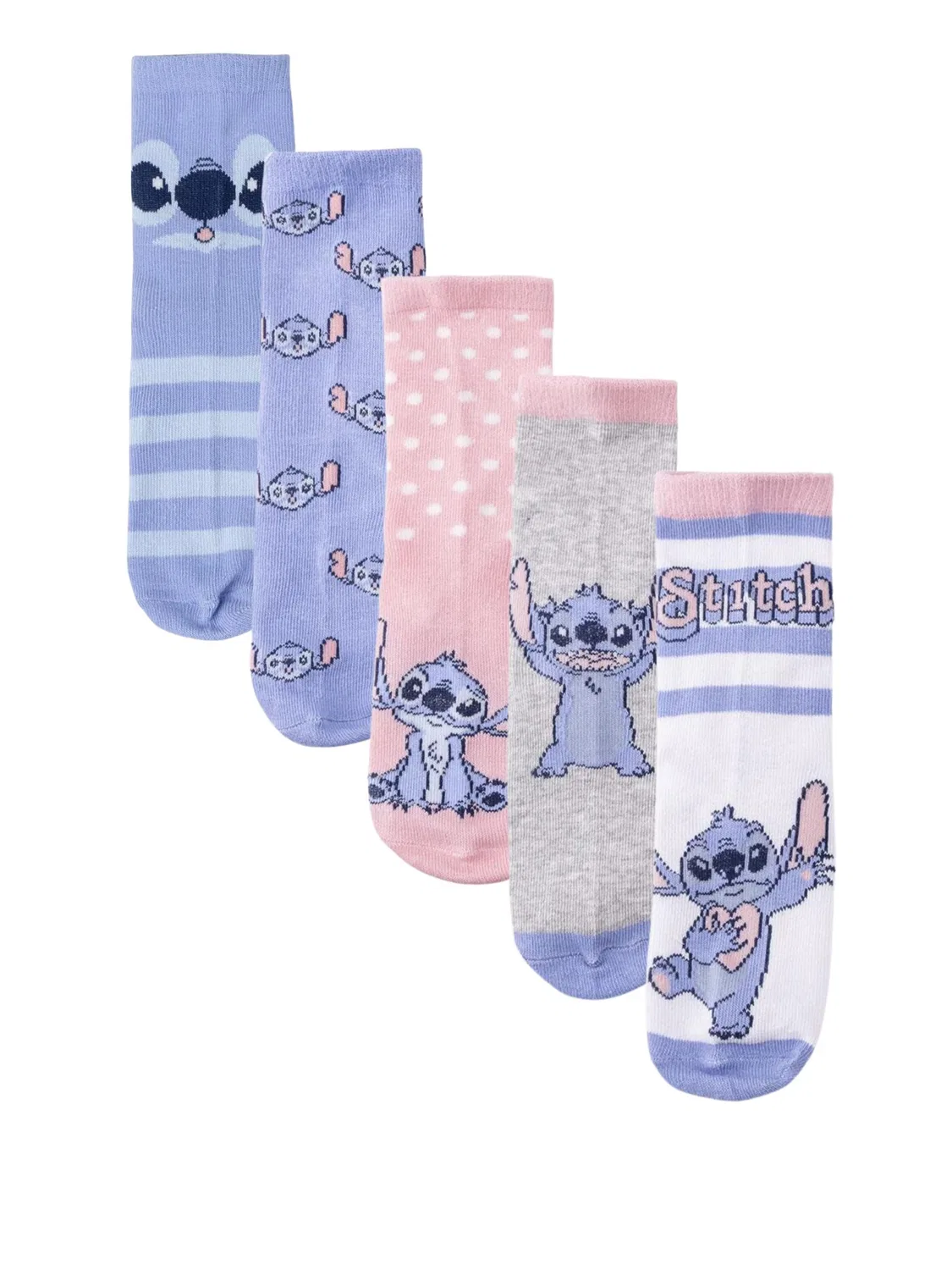 Носки Disney Socken Pack 5-teilig Stitch, мультиколор