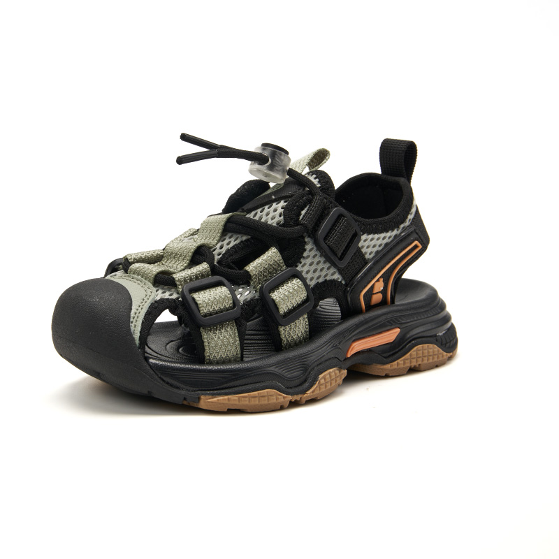 

Детские сандалии с низким верхом, амортизирующие, устойчивые к истиранию, дышащие и поддерживающие. BELLE, зеленый