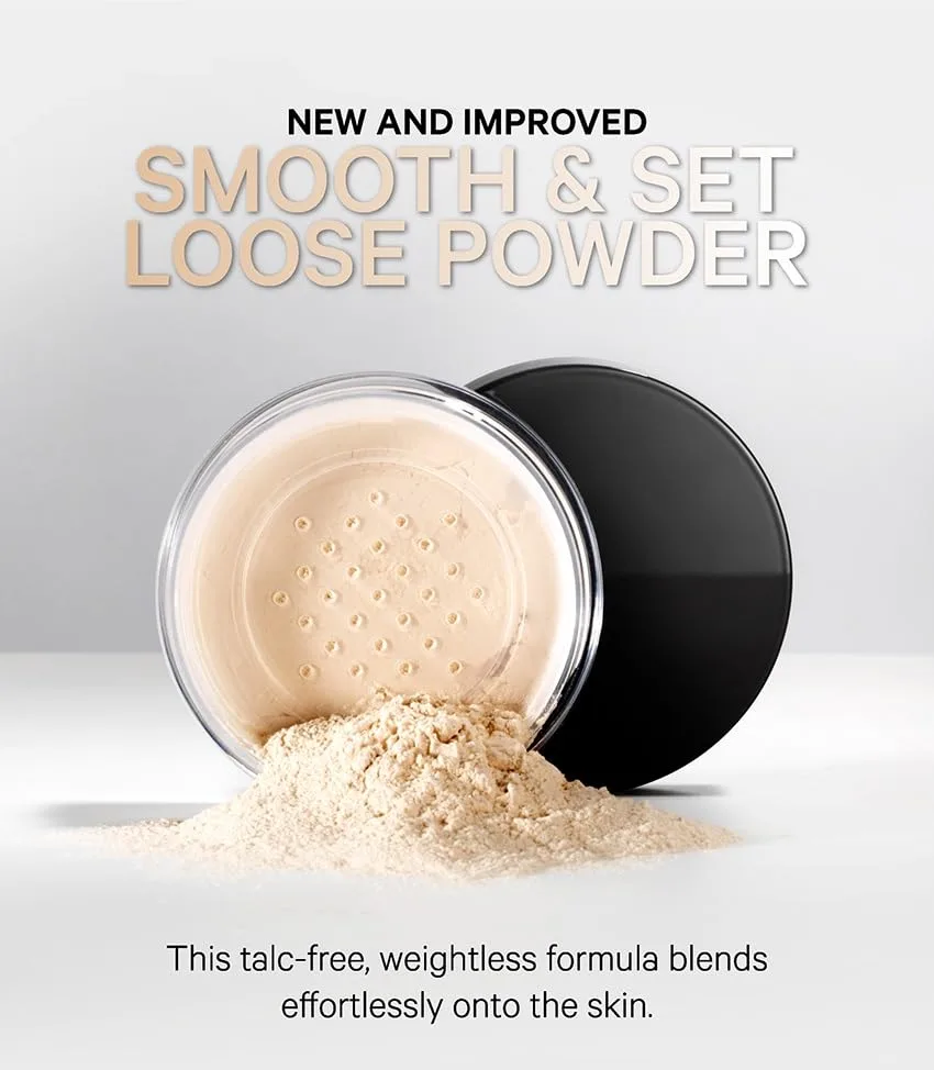 Kevyn Aucoin Smooth & Set Loose Powder with Puff: универсальный оттенок для всех типов кожи, легкая текстура, матирует и скрывает несовершенства, Beige — фото 3