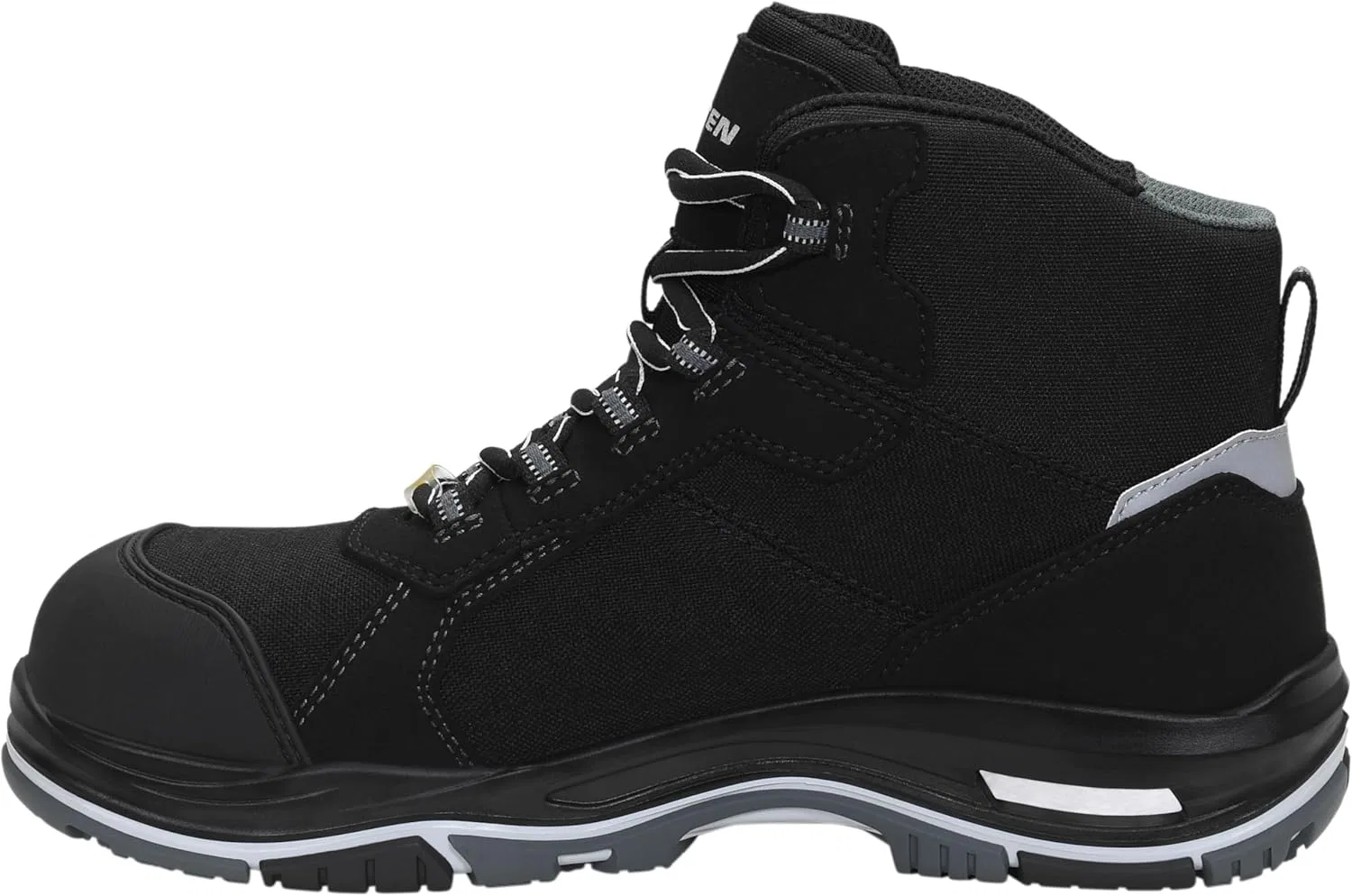 Защитная обувь ELTEN Ian XXTP Pro Grey Mid ESD S3S, женская и мужская, текстиль, пластиковый подносок, легкая, классическая — фото 3