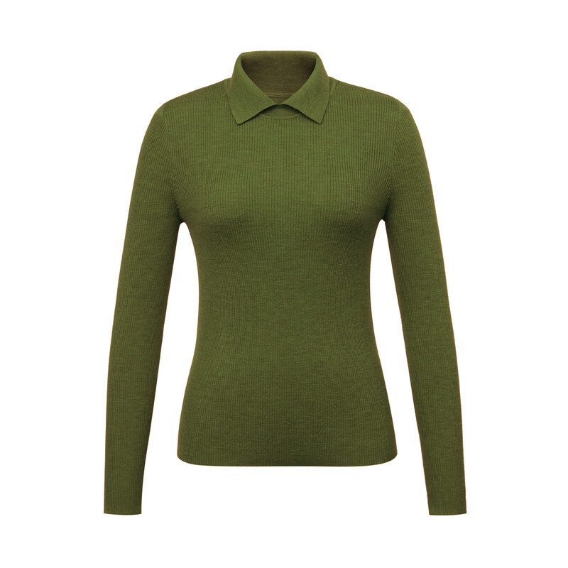 

Свитер шерстяной Deep Breath с вертикальными полосками, коричнево-оранжевый