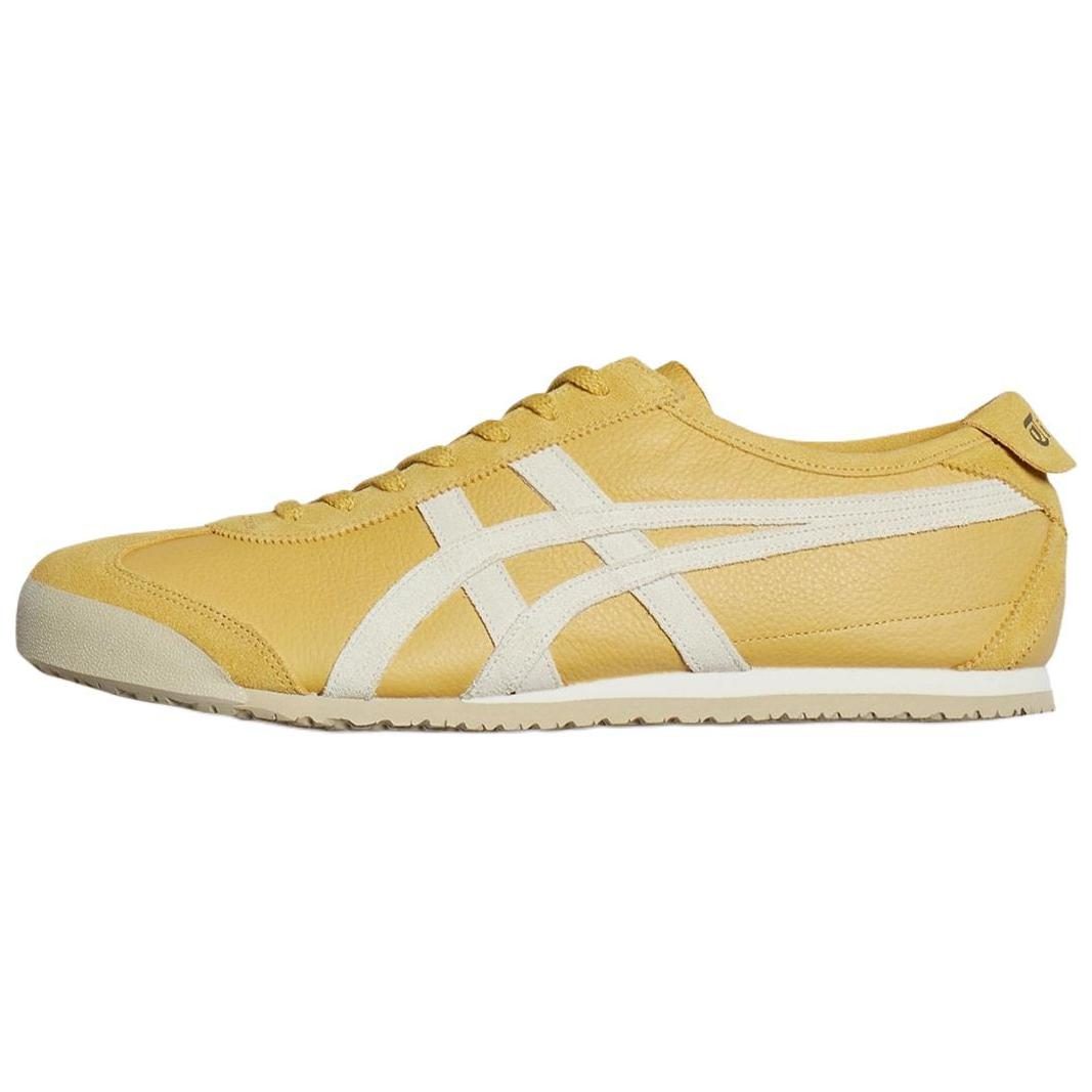

Onitsuka Tiger MEXICO 66 Нескользящие износостойкие низкие повседневные туфли мужские бежево-желтого цвета