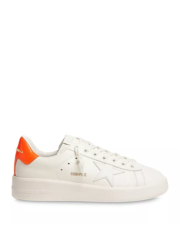 Мужские кроссовки из натуральной кожи Golden Goose, белый