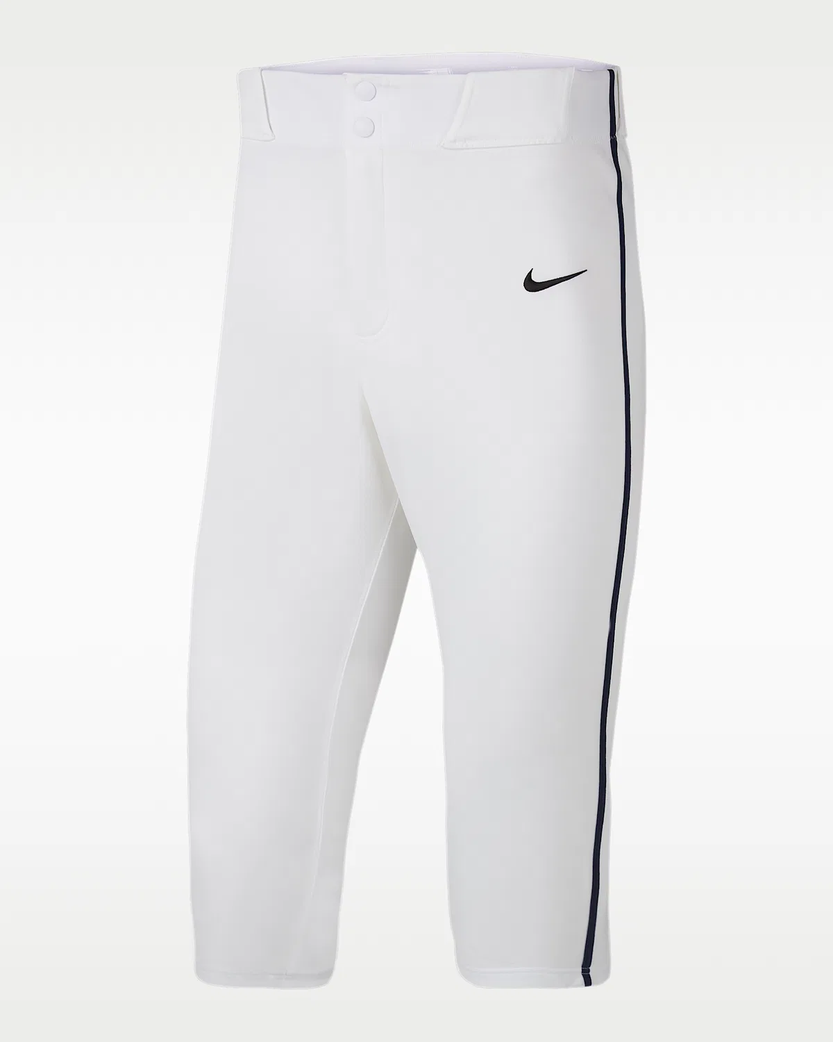 Мужские бейсбольные штаны Nike Vapor Select 2 с высокой посадкой и лампасами, White/Midnight Navy/Black