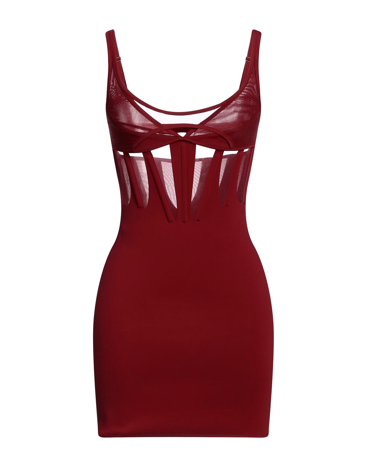 

Платье Mugler, бордовый