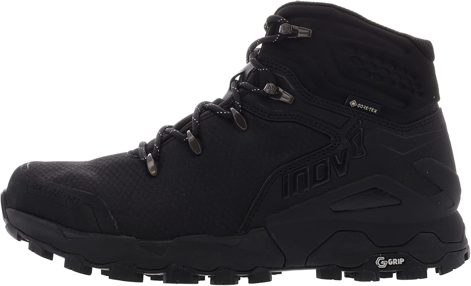 

Мужские треккинговые ботинки Inov-8 Roclite Pro G 400 GTX V2 с амортизирующей пеной, удобные, прочные, водонепроницаемые, защитные, для походов на щиколотку INOV8, черный
