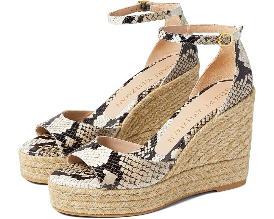 

Туфли Stuart Weitzman Nudistcurve Espadrille Wedge, цвет Cream/Oat