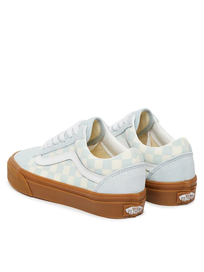 Vans Кроссовки Old Skool VN000D2VCJF1 светло-голубого цвета из ткани — фото 3