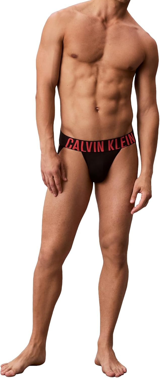 Комплект из 3 спортивных трусов Calvin Klein Men's Intense Power, Black Bodies W/ White, Turbulence, Vermillion Brown Logos — фото 2