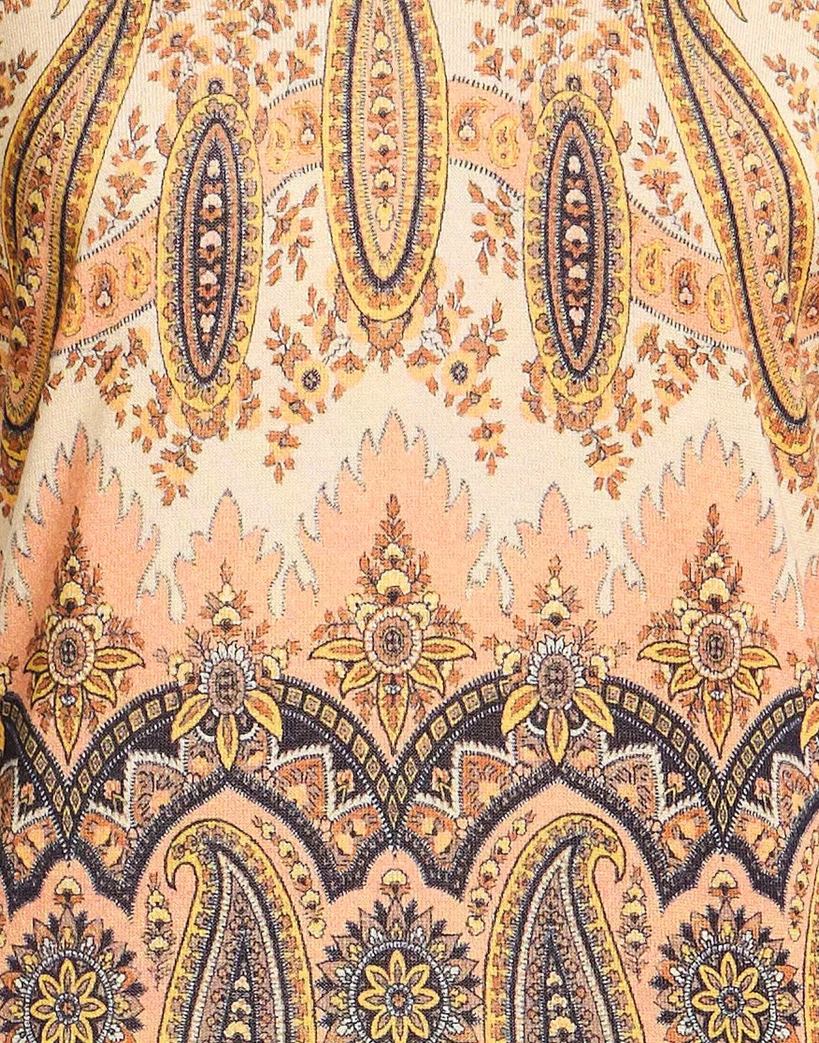 Свитер с принтом пейсли ETRO бежевый — фото 4