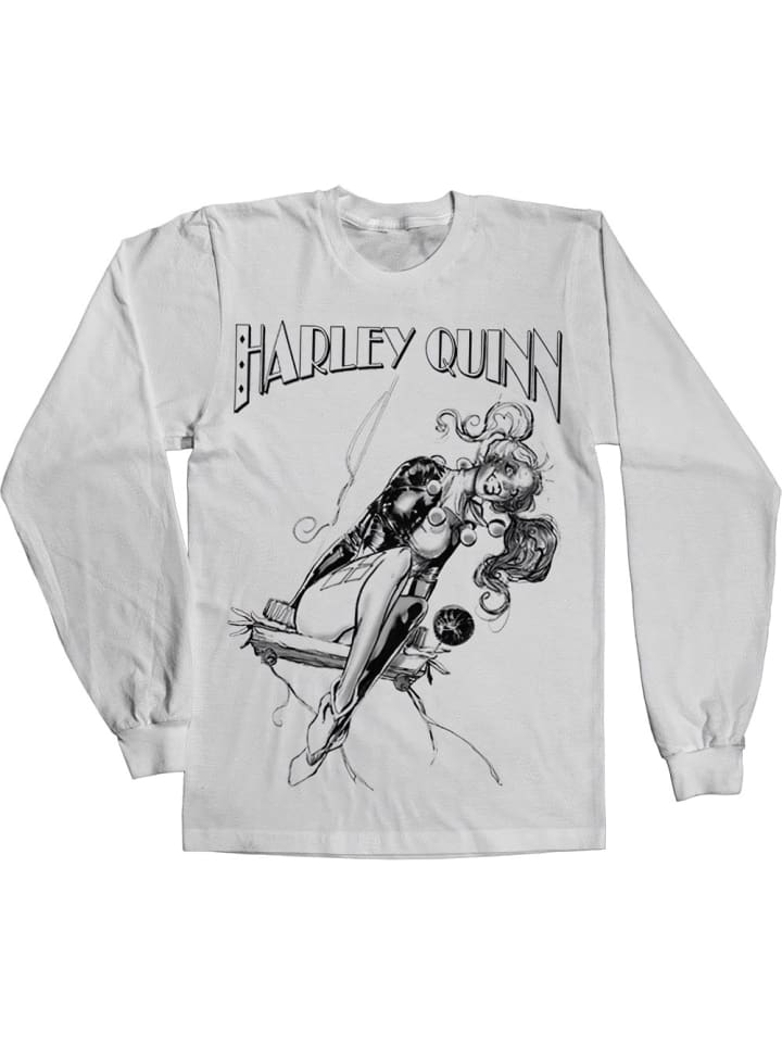 

Лонгслив DC Commics Harley Quinn, белый