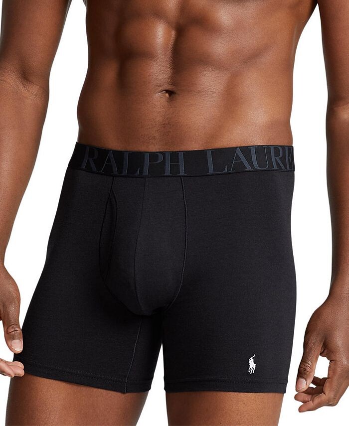 Мужские трусы-боксеры стрейч классического кроя (5 шт.) Polo Ralph Lauren, мультиколор — фото 2