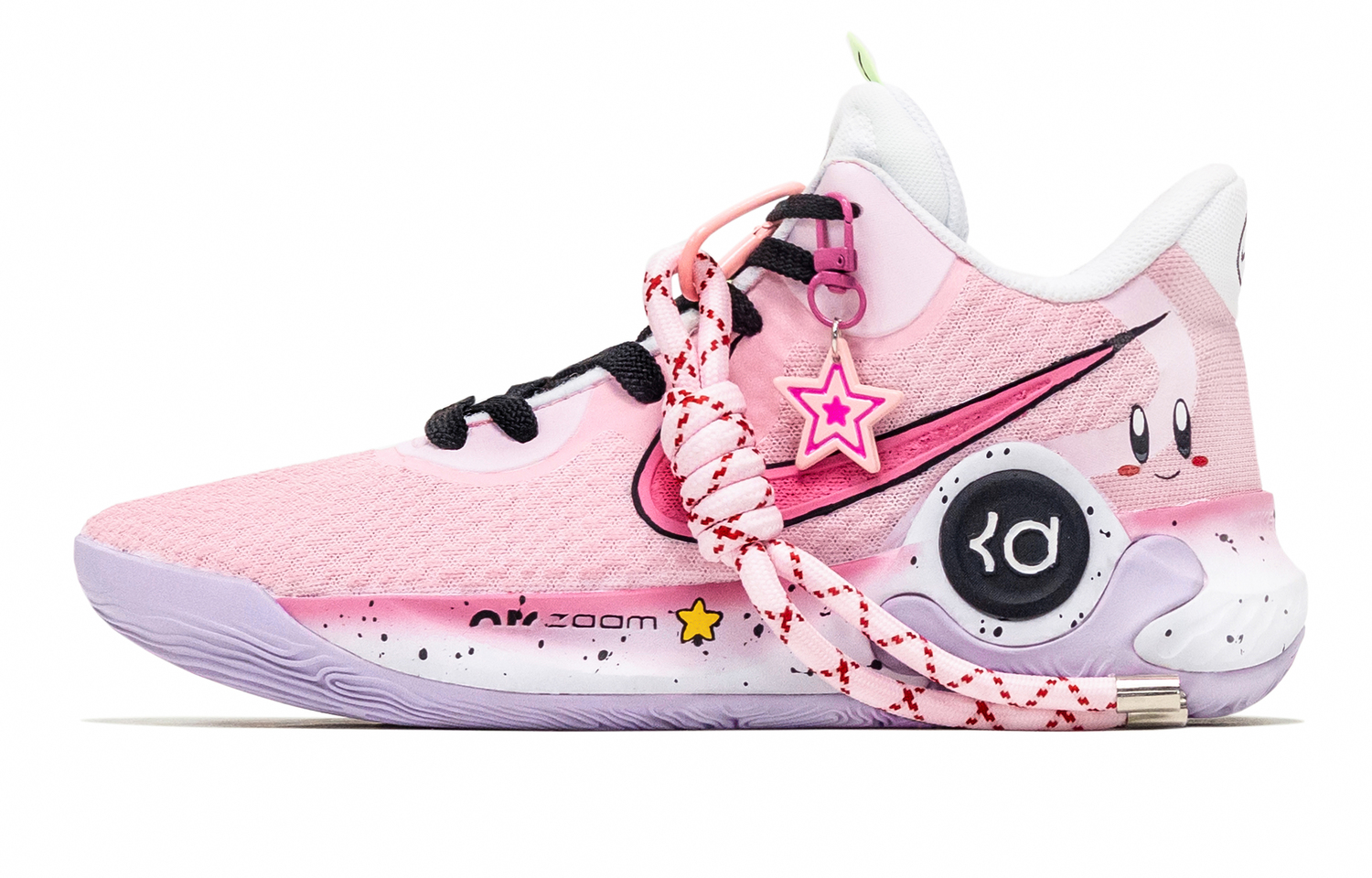 

Кроссовки для баскетбола KD Trey 5 IX Starry Blossoms Attack Mid top Vintage Unisex Nike, розовый
