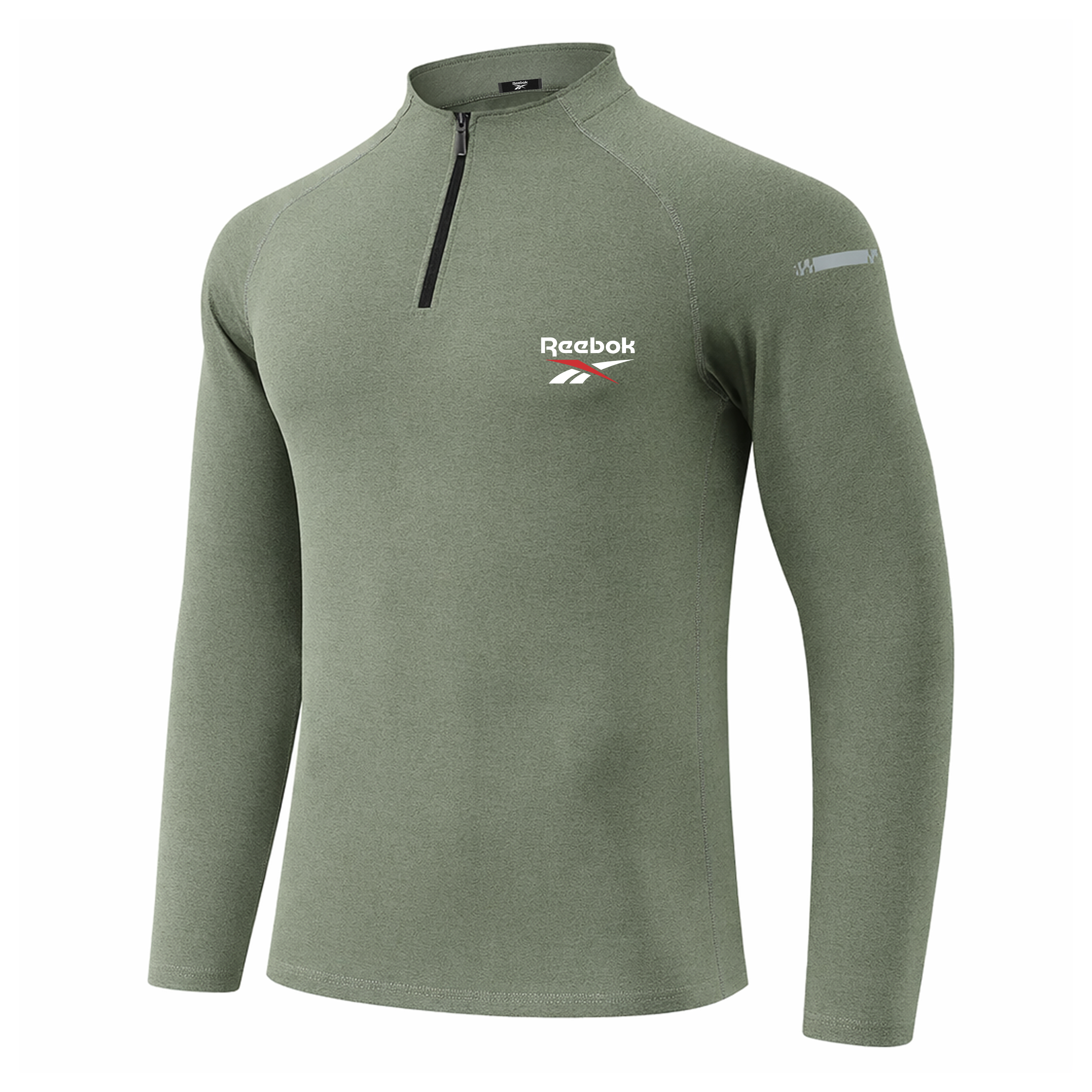 

Футболка Unisex Stand Collar Moderate Reebok, army зеленый