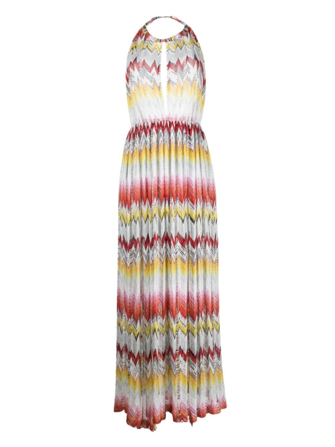 

Missoni длинное платье с узором зигзаг, желтый