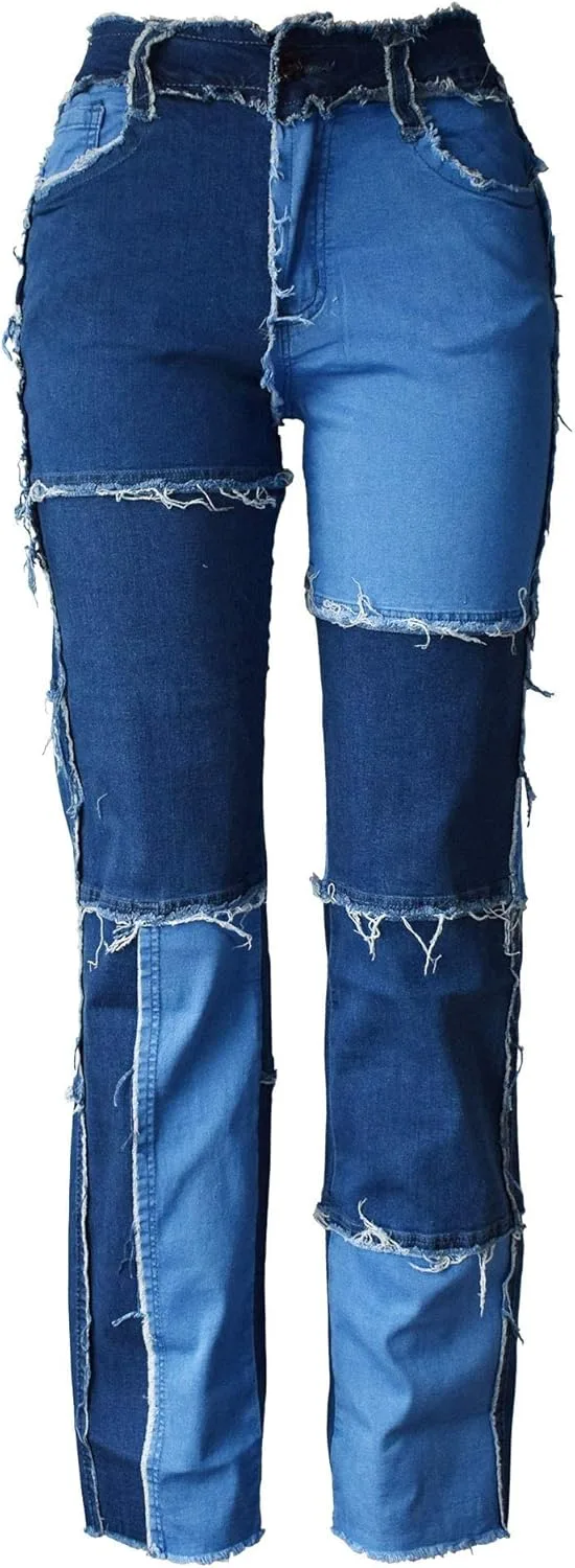 

Aodrusa женские джинсы с потертостями и рваным краем, высокие, в стиле Y2k
