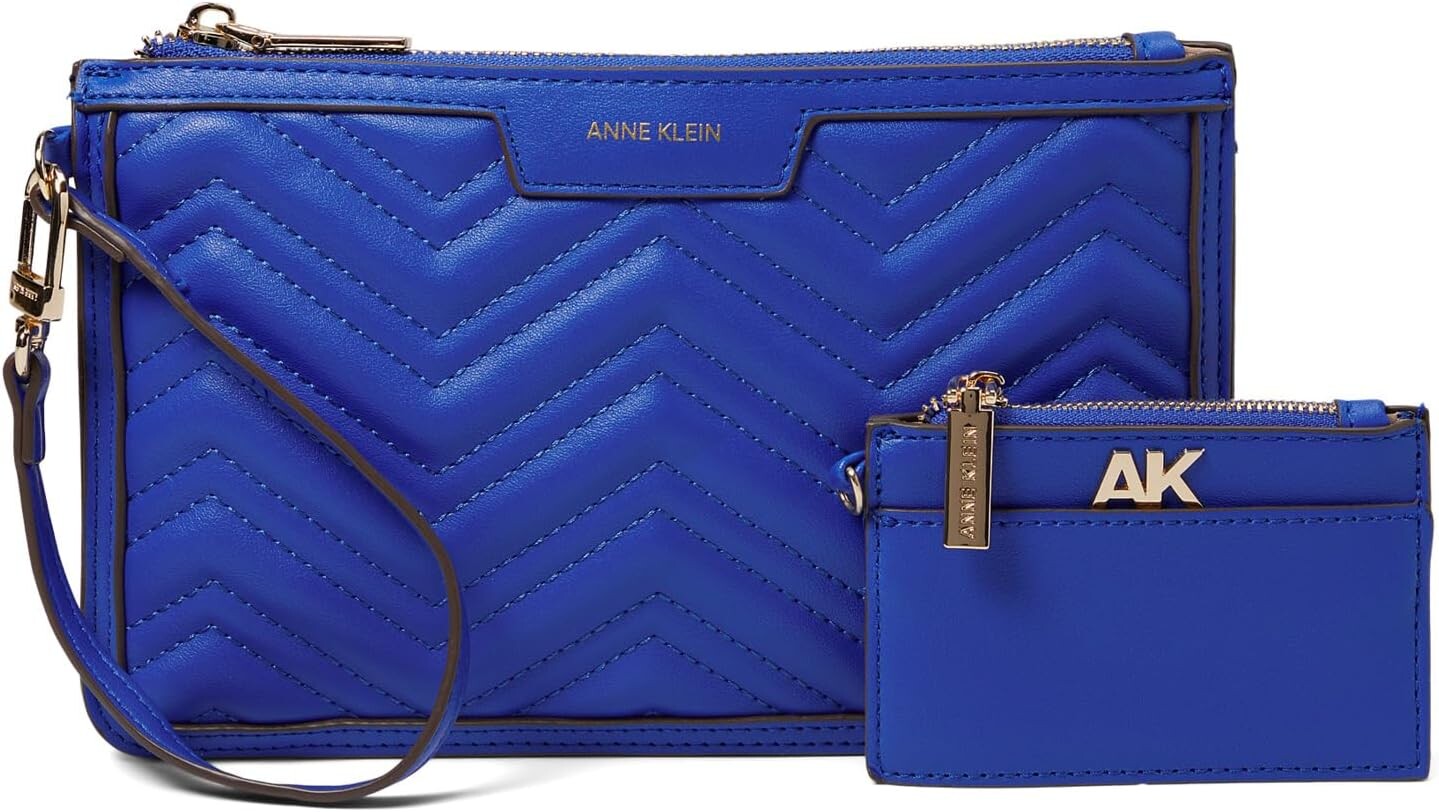 

Сумка Anne Klein Quilted Two-Piece Pouch Set, цвет Galactic Cobalt