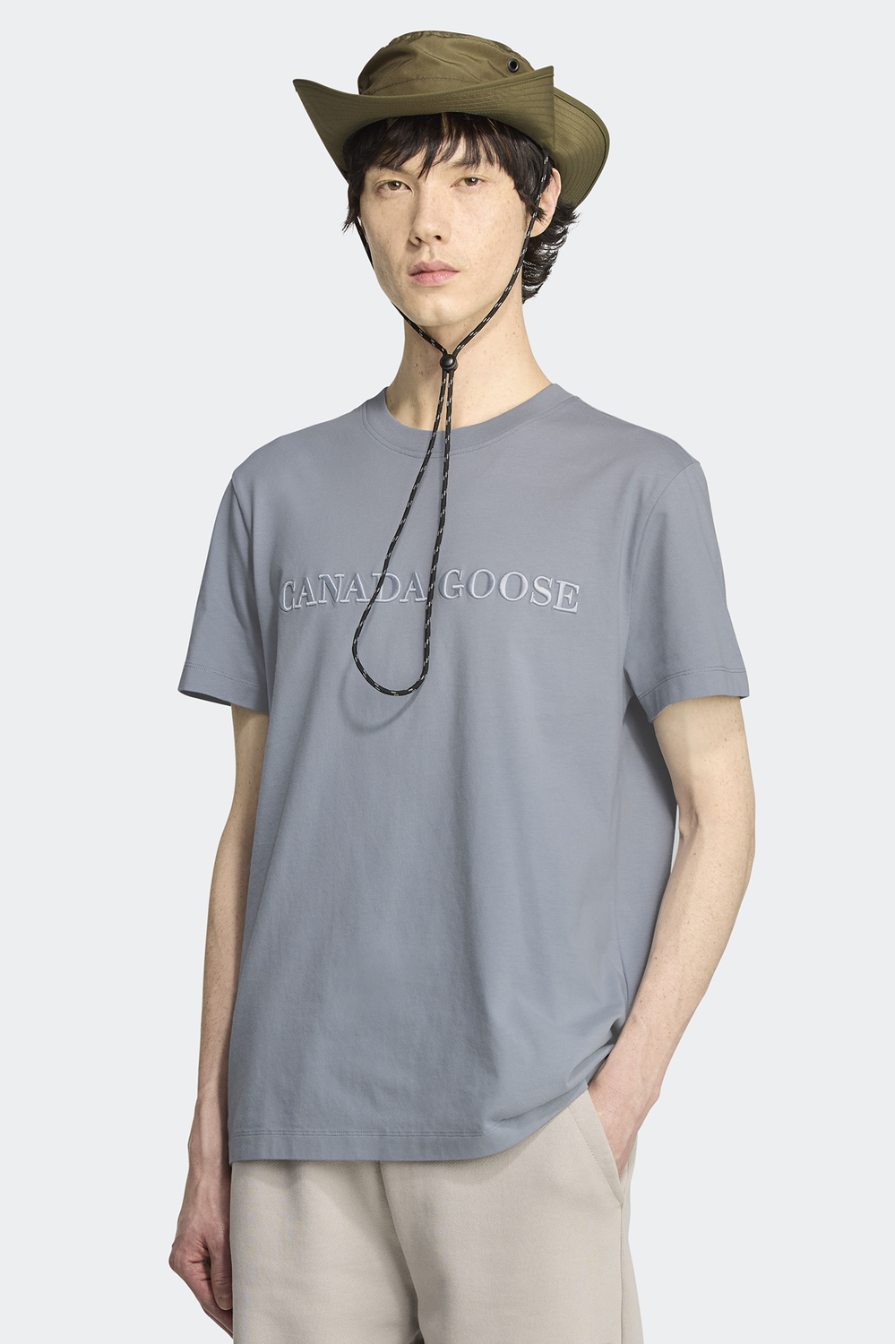 Футболка Canada Goose Emersen Embroidered Crewneck T-Shirt, Light Ozone Blue — фото 2