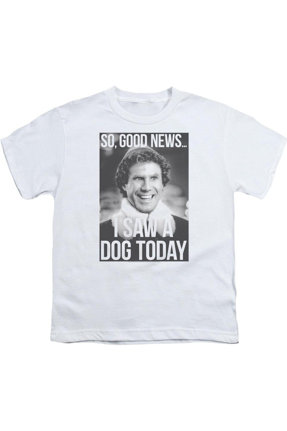 

Футболка Elf Must Love Dogs с коротким рукавом для детей Gildan, белый