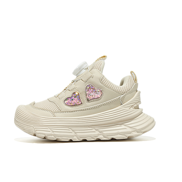 

Детские повседневные кроссовки с амортизацией, устойчивые к истиранию и дышащие Kids' Deesha, бежевый