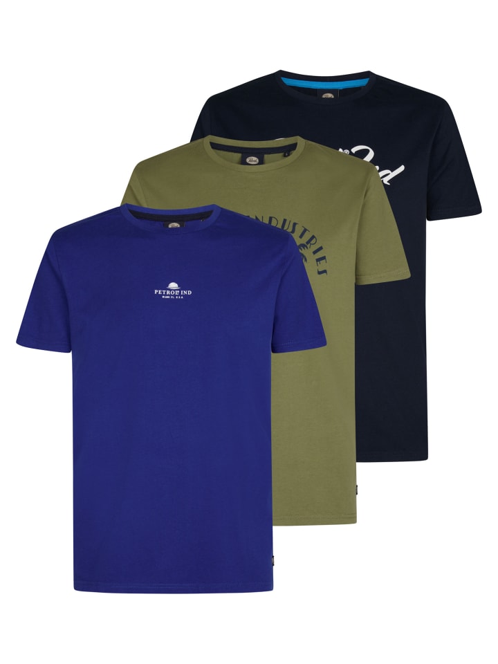 

Футболка Petrol Industries, цвет 3-er pack t-shirt mit aufdruck pineview