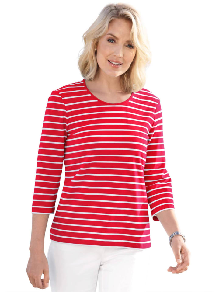 

GOLDNER Размер S: Полосатая рубашка, многоцветная вязаная полосатая рубашка красно-бело-полосатая, Красный, GOLDNER Размер S: Полосатая рубашка, многоцветная вязаная полосатая рубашка красно-бело-полосатая