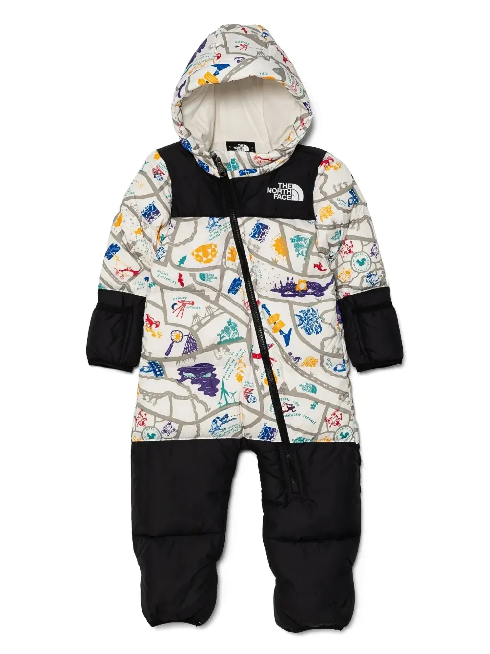

Дутый комбинезон Retro Nuptse (1996 год) The North Face Kids, белый