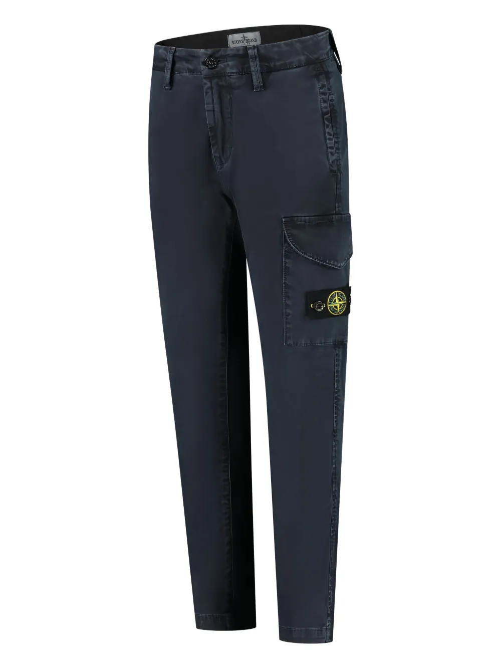 Джинсы с накладными карманами Stone Island Junior, черный — фото 2