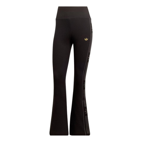 

Брюки ski chic flared rib leggings Adidas, черный