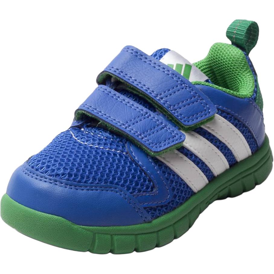 Adidas Нескользящие балансирующие низкие детские туфли синего цвета для младенцев и малышей — фото 3