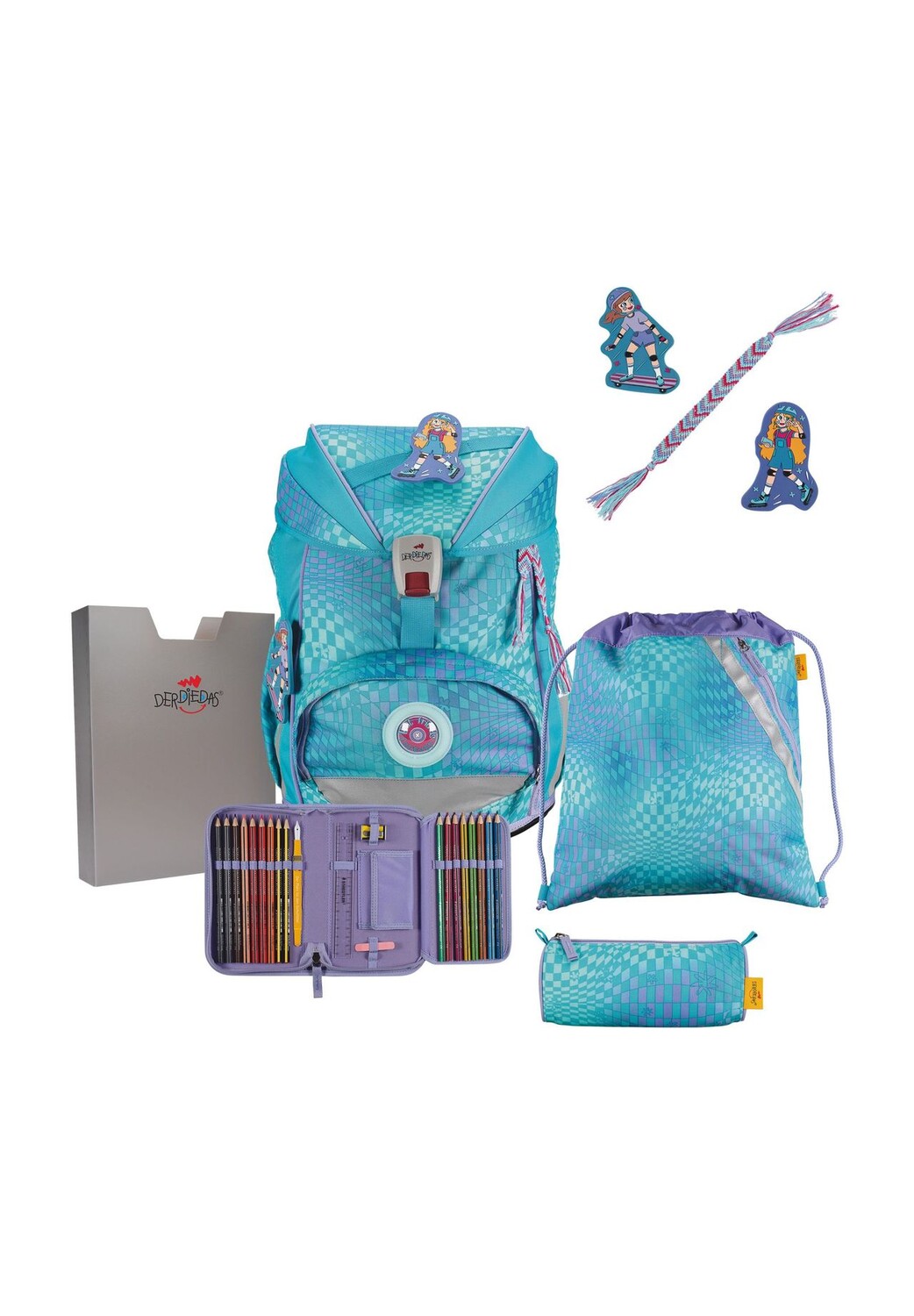 

Набор школьных сумок, 5 штук DerDieDas, цвет Active