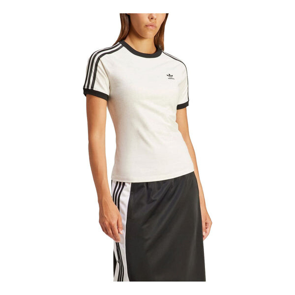 

Футболка реглан с 3 полосками Adidas, белый