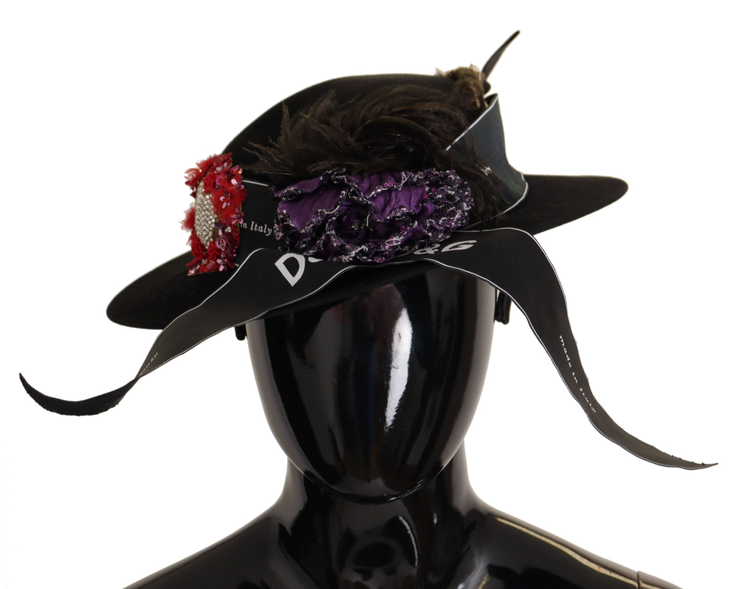 

Элегантная широкополая черная шляпа Dolce & Gabbana