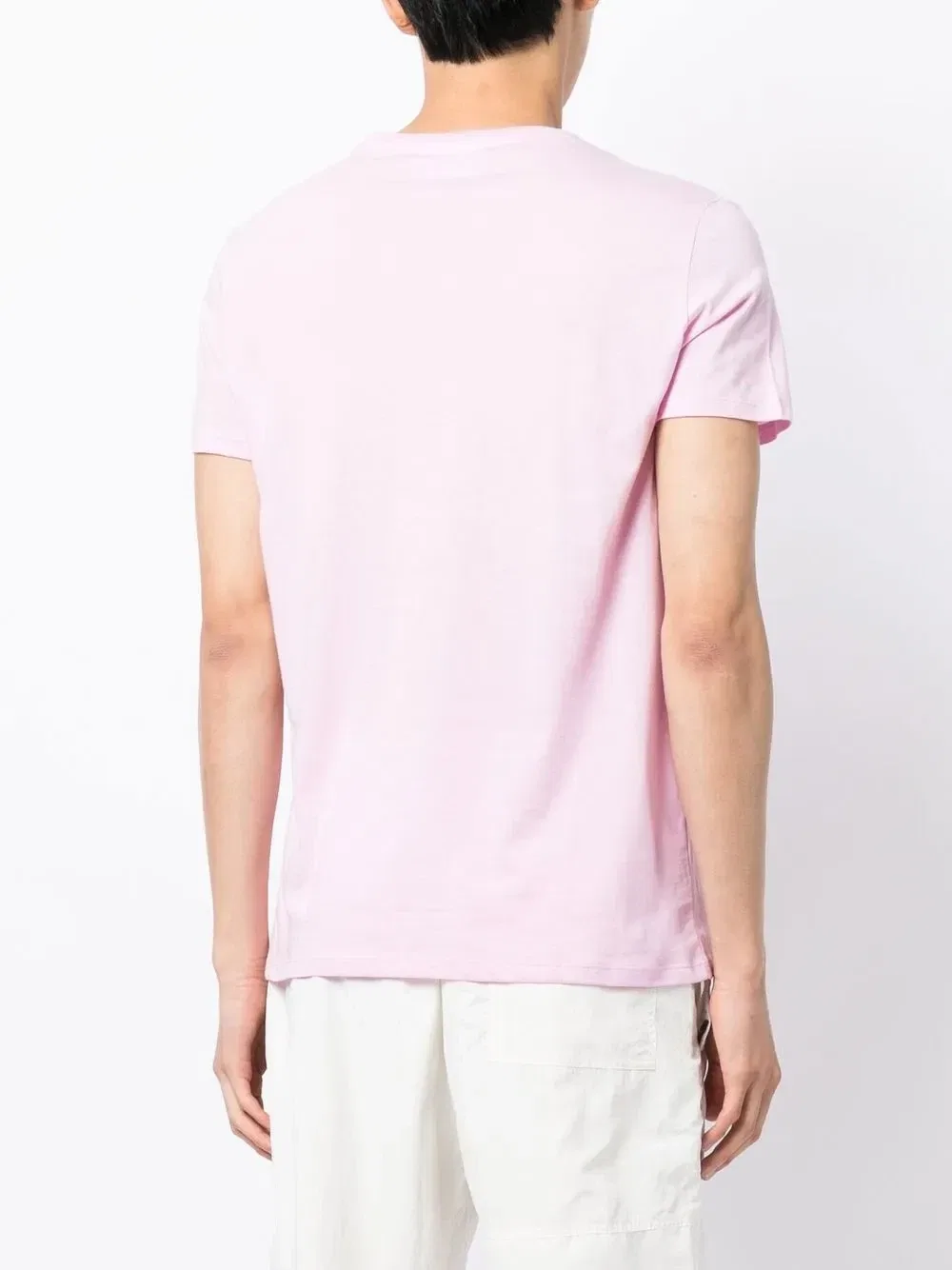 Футболка с вышитым логотипом Lacoste, розовый — фото 4
