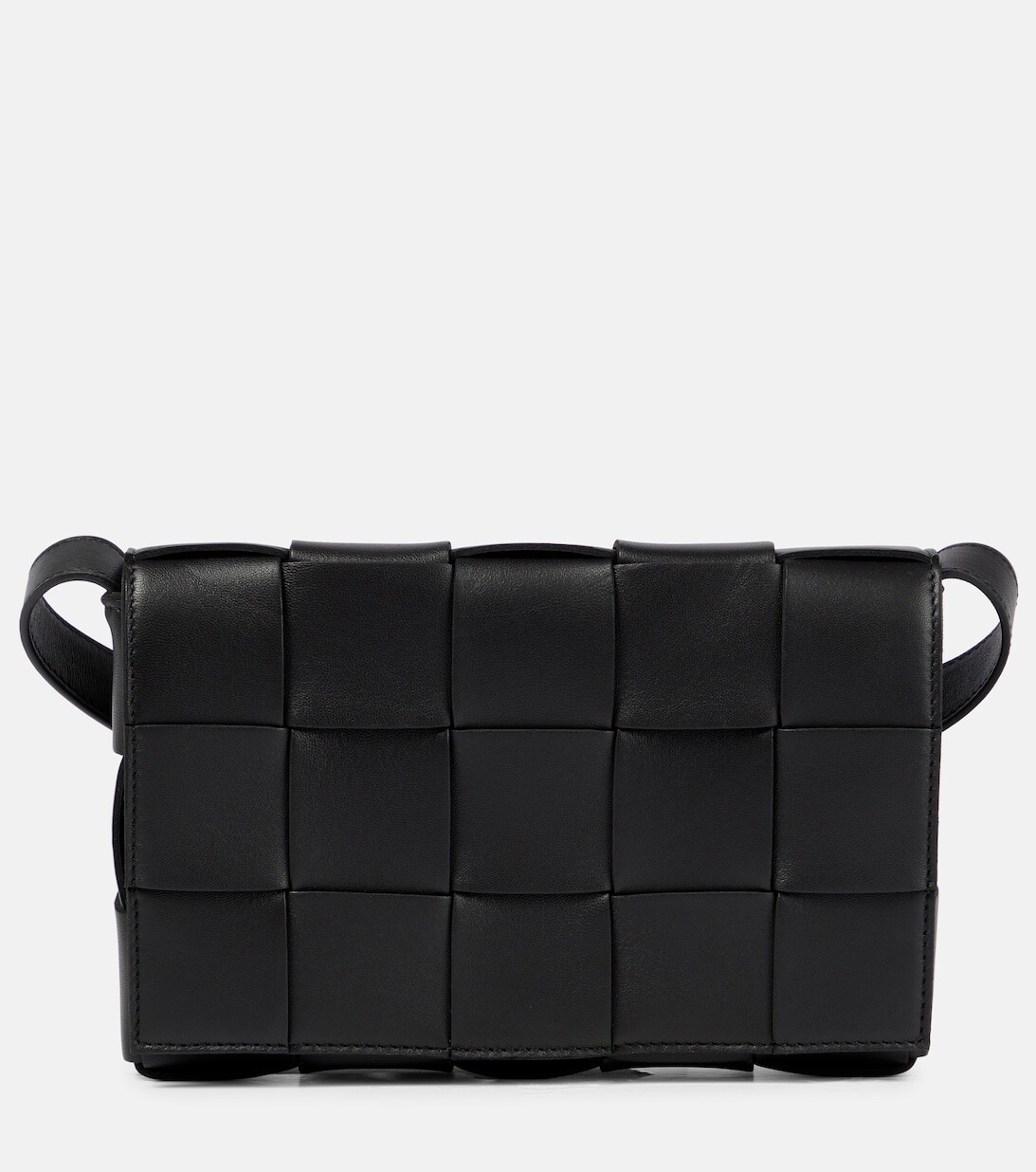 

Сумка через плечо Cassette из кожи Bottega Veneta, черный
